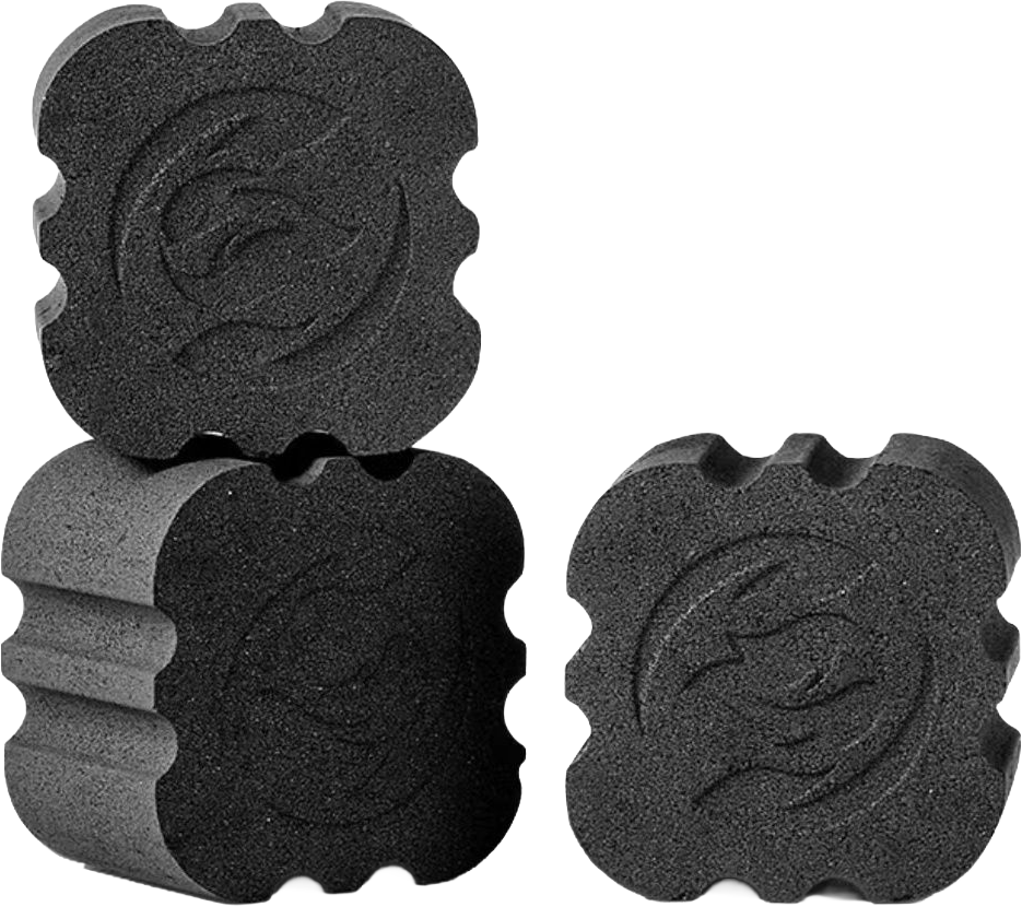 Instant ignition fruitwood charcoal cubes